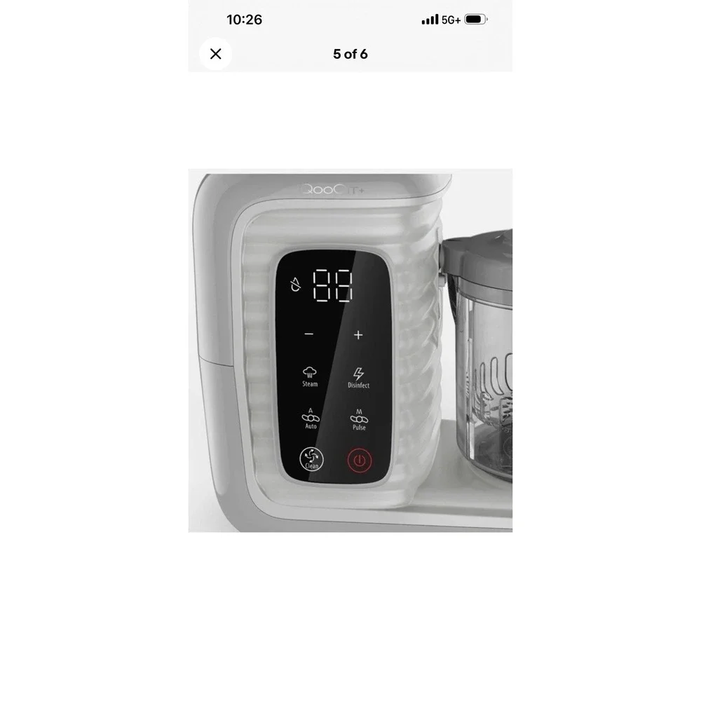 QooQIT+ Baby Food Maker Blender & Steamer 7-in-1 Steam Blend‎ Chop Sterilize